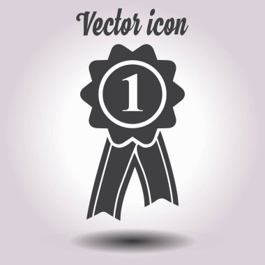  Kurdele simgesi ile rozet. Ödülü rozet şerit erkek ile.