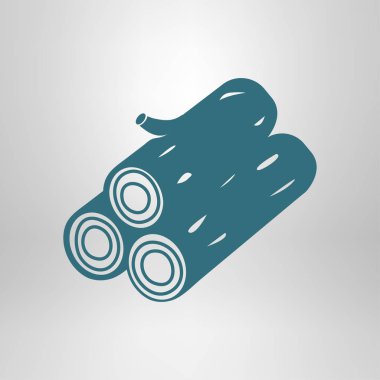 Ahşap simgesi. Tüm oduncu. Yenilenebilir kaynak erkek.