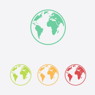 Küre simgesi. Dünya gezegeninde seyahat. Dünya çapında seyahat.