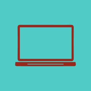 dizüstü bilgisayar kutsal kişilerin resmi, düz tasarım stili, vektör Eps 10, vektör çizim 