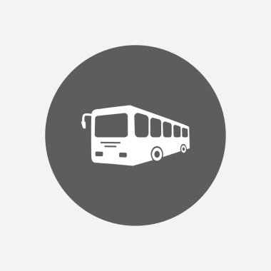 otobüs işareti simgesi. toplu taşıma sembolü.