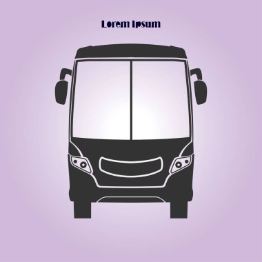 Otobüs simgesi. Schoolbus simbol.