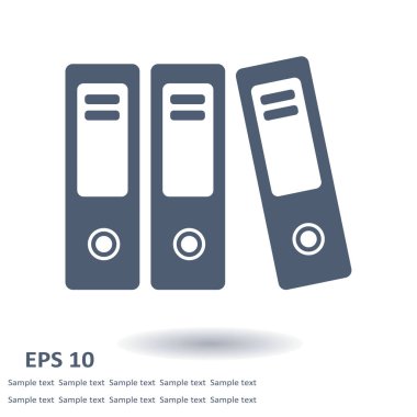 Evrak ve belgeler Office klasörler. Arşiv klasör simgesi. 