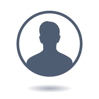 Kullanıcı simgesi simgesi. Kişi sembolü. İnsan avatarı. Düz stil. EPS 10.