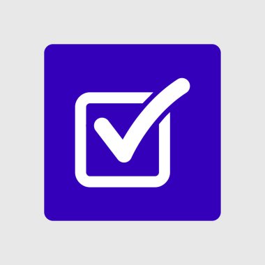 Kontrol listesi simgesi. Kutu işaretinde işaretle.