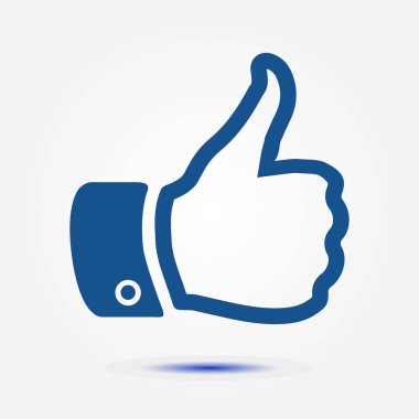 Simge gibi. El parmak tabela. Sembol başparmak. Düz tasarım stili. 