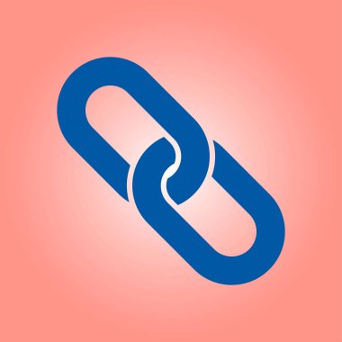 Bağlantı tek simge. Zincir bağlantı erkek.