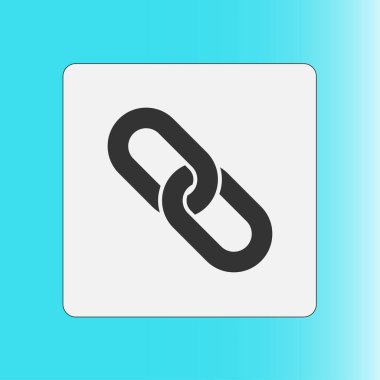 Bağlantı tek simge. Zincir bağlantı erkek.