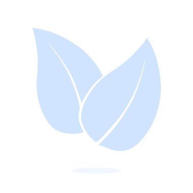 Yaprak simgesi. Taze doğal ürün simgesi. Organik ürün işareti. Düz tasarım stili.