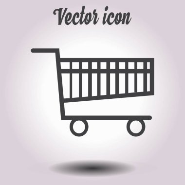 grafik alışveriş düz simgesi