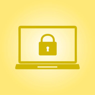 İnternet güvenliği konsepti ikonu. Tanımlama ve koruma simgesi.