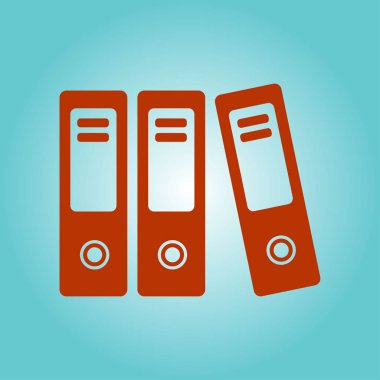 Evrak ve belgeler Office klasörler. Arşiv klasör simgesi. 