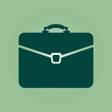 Evrak çantası ikonu, vektör illüstrasyonu. düz tasarım biçimi 