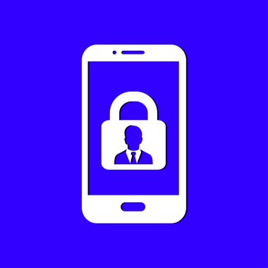 İnternet güvenliği konsepti ikonu. Tanımlama ve koruma simgesi.