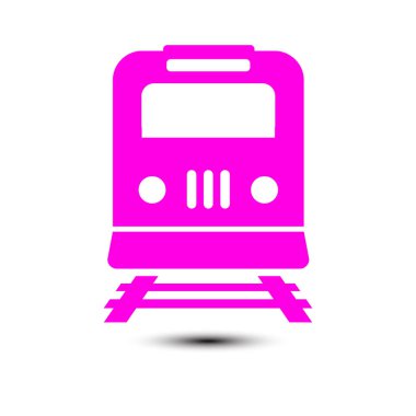 Tren simgesi. Metro erkek. Tren istasyonu işareti.