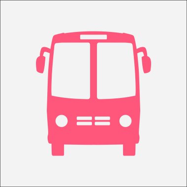 Otobüs simgesi. Schoolbus simbol.