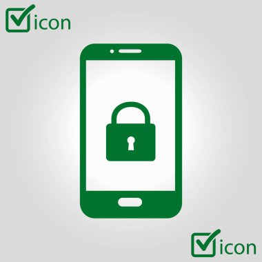 Internet güvenlik kavramı simgesi, kimlik ve koruma sembol, vektör çizim 