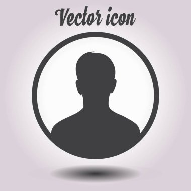 Kullanıcı simgesi simgesi. Kişi sembolü. İnsan avatarı. Düz stil. EPS 10.