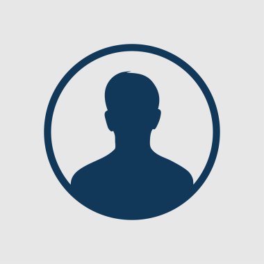 Kullanıcı simgesi simgesi. Kişi sembolü. İnsan avatarı. Düz stil. EPS 10.