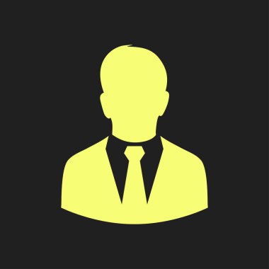 bir iş takım elbiseli adam kullanıcı simgesi.