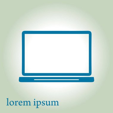 dizüstü bilgisayar kutsal kişilerin resmi, düz tasarım stili, vektör Eps 10, vektör çizim 