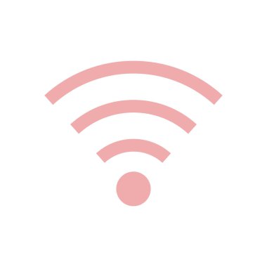 WiFi sembolü. Vektör kablosuz ağ kutsal kişilerin resmi. Düz tasarım