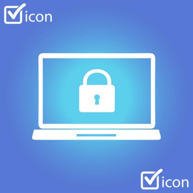 Internet güvenlik kavramı simgesi. Kimlik ve koruma simgesi.