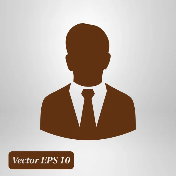 Icono Usuario Del Hombre Traje Negocios — Vector de stock