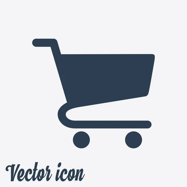 Icono Plano Carta Compras — Vector de stock