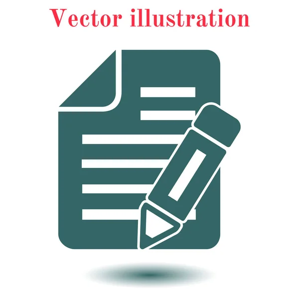 Dokumentum Ikon Vektor Illusztráció — Stock Vector