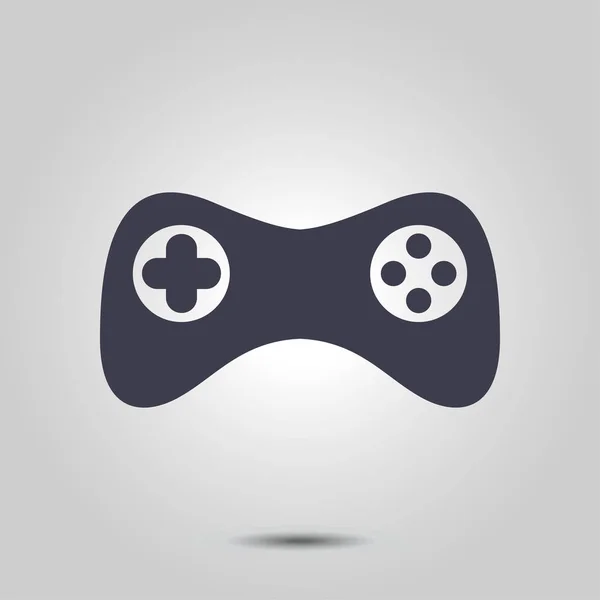 Gamepad Symbol Vektor Flacher Designstil — Stockvektor