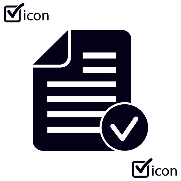 Documento Con Icono — Vector de stock