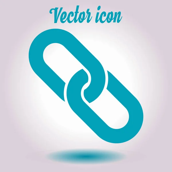 Enlace Único Icon Chain Link Simbol — Vector de stock