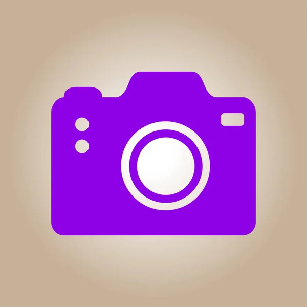 Символ Фотокамеры Значок Dslr Камеры Цифровая Камера Плоский Дизайн — стоковый вектор