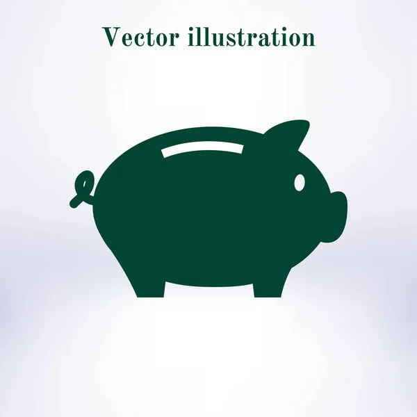 Icono Alcancía Pictografía Moneybox — Vector de stock