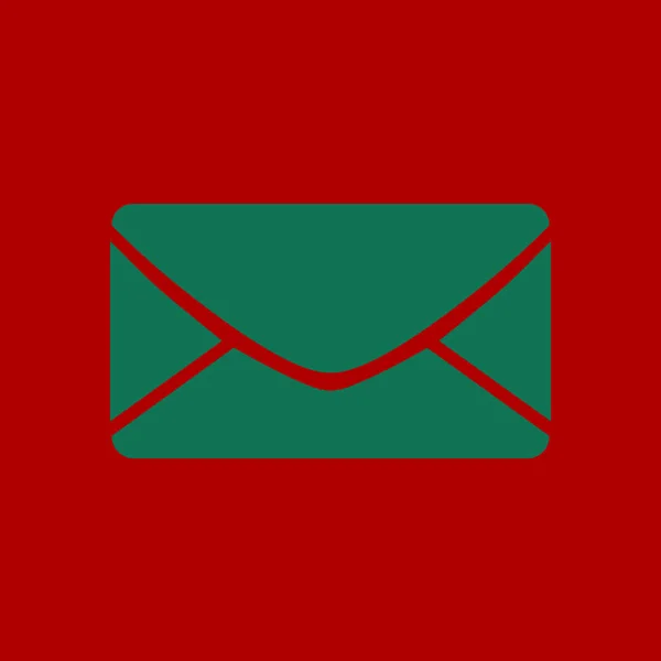 Icono Plano Letter Mail Icono — Archivo Imágenes Vectoriales