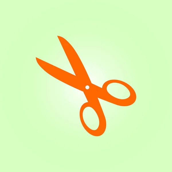 Scissors Icon Mark Cut Here Flat Design — Stock Vector