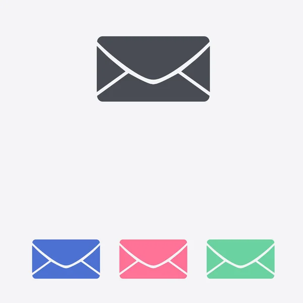 Icône de courrier plat. — Image vectorielle