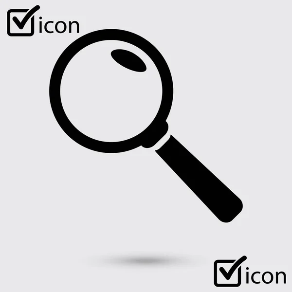 Icono Loupe Botón Búsqueda Lupa — Archivo Imágenes Vectoriales