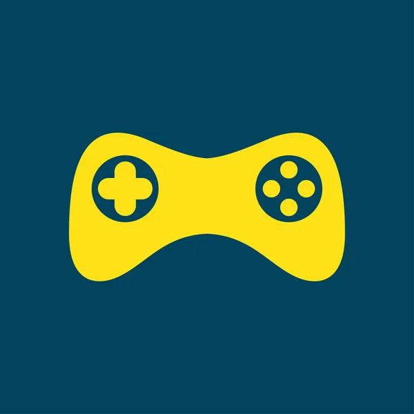 Gamepad Pictogram Vector Platte Ontwerpstijl — Stockvector