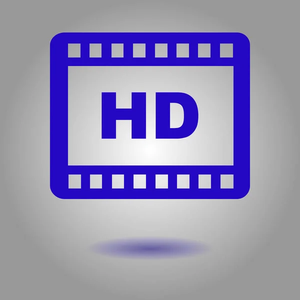 Video Pictogram Platte Ontwerpstijl Vector Eps — Stockvector
