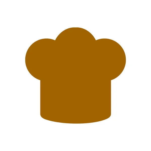厨师的帽子标志图标 帽子烹饪符号 — 图库矢量图片