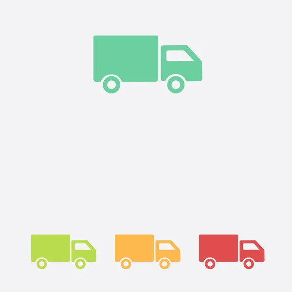 Delivery Truck Sign Icon Cargo Van Symbol Shipments Free Delivery — Stock Vector