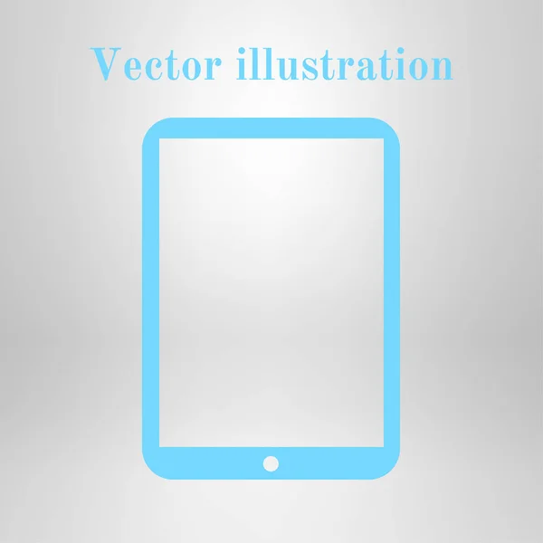 Icono Tableta Digital Moderna Icono Diseño Plano Vector Eps — Vector de stock