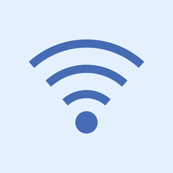 Wifi Symbol Pictograma Rețea Wireless Vector Design Plat — Vector de stoc