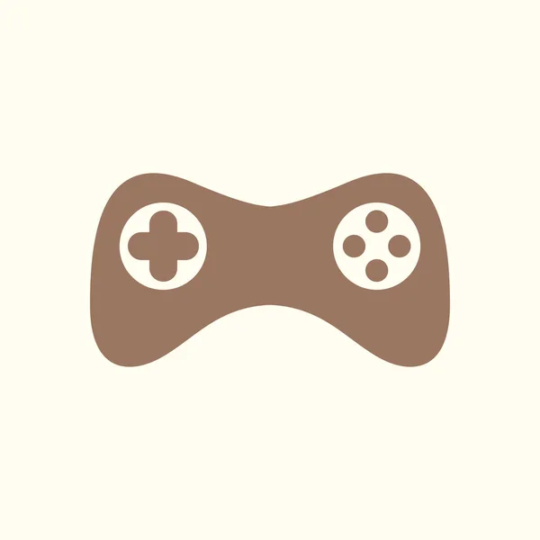 Gamepad Symbol Vektor Flacher Designstil — Stockvektor