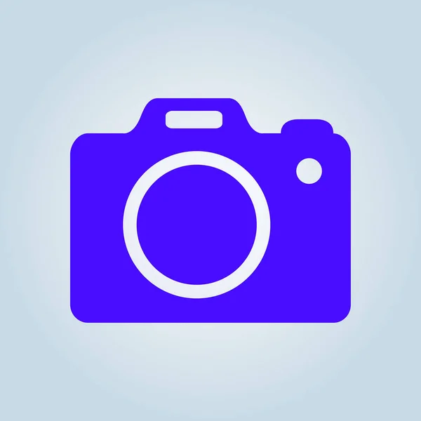 Simbolo Cámara Fotográfica Icono Signo Cámara Dslr Cámara Digital Estilo — Vector de stock