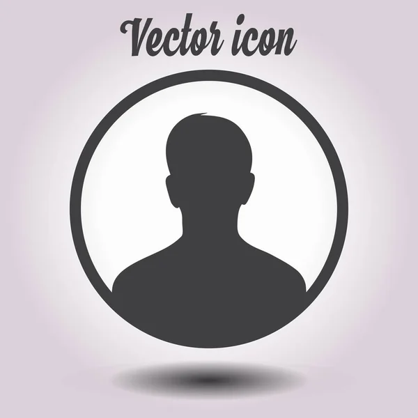 Icono Signo Usuario Símbolo Persona Avatar Humano Estilo Plano Eps — Archivo Imágenes Vectoriales