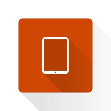 Modern dijital tablet Pc simgesi. Düz tasarım simgesi. EPS 10 vektör.