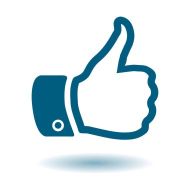 Simge gibi. El parmak tabela. Sembol başparmak. Düz tasarım stili. 